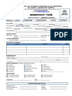 Membership Form: Institute of Electronics Engineers of The Philippines, Inc. (Iecep) - Quezon City Chapter