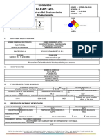 Alcohol en Gel MSDS