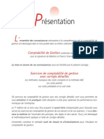 Résentation: Comptabilité de Gestion