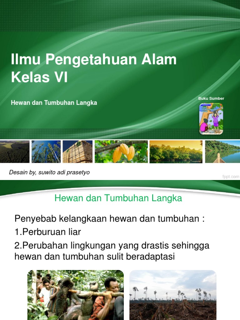 Ipa Kelas 6 Hewan Dan Tumbuhan Langka Di Indonesia Ppsx