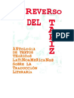 El Reverso Del Tapiz Antologia de Textos Teoricos Latinoamericanos Sobre La Traduccion Literaria PDF
