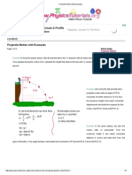 Projectile Motion With Examples PDF