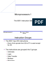 Microprocessors 1: The 8051 Instruction Set