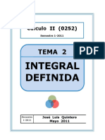 Integral Definida: Sumas de Riemann y Teoremas Fundamentales