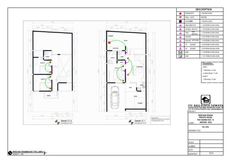 Rencana Titik Lampu | PDF