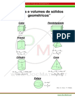 "Áreas e Volumes de Sólidos Geométricos": Cubo Paralelepípedo