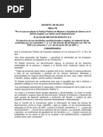 Política Pública mujer y género Decreto_166_2010_