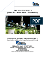 Osbl Piping Project (Fabrication & Erection Scope) : Abdul Rahman Enterprises