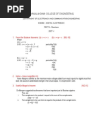 Dhanalakshmi College of Engineering: 1. Prove The Boolean Theorems: (A) X + X X (B) X + Xy X (M/J-16)