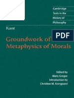 Ground Word of The Metaphysics of Morals PDF of HTML Gregor PDF