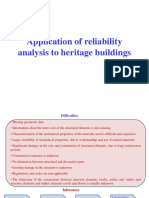 Application of Reliability Analysis in Heritage Buildings