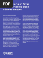 Carta abierta de Cabify