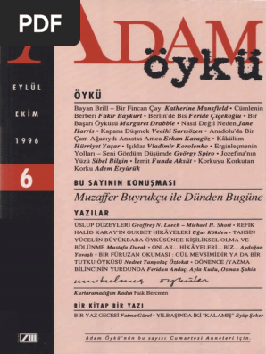 adam oyku sayi 06 eylul ekim 1996