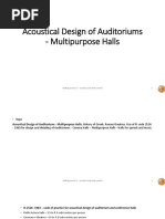 AUDITORIUM ACOUSTICAL DESIGN