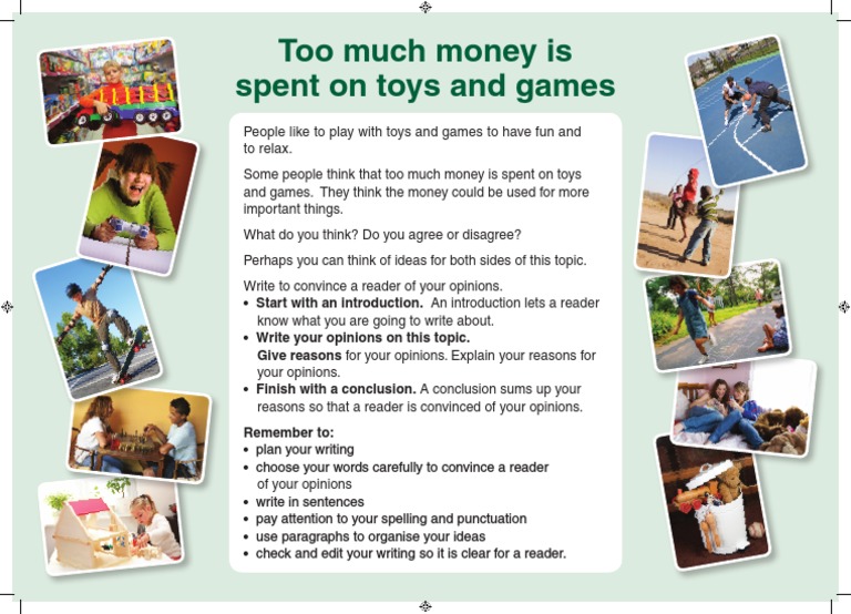 Too much money is spent on toys and games