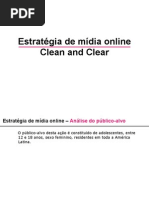 Estratégia de mídia online clean and clear