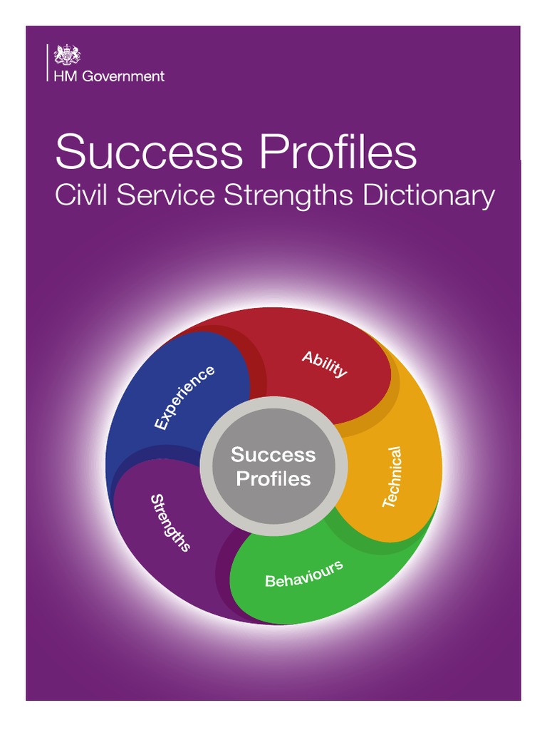 Success Profiles Civil Service Strengths Dictionary PDF Leadership