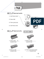 My Toys: Read and Match