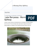 Lake Berryessa - Morning Glory Spillway