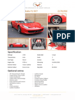 2012 Ferrari 458 Italia F1 DCT 178,950: Specification