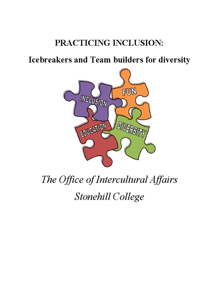 Ice Breakers and Team Builders For Diversity PDF Stereotypes