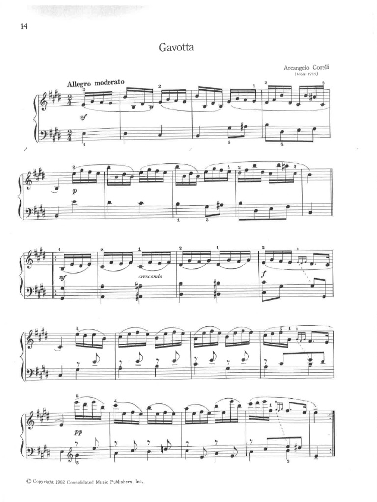 Corelli - Gavotta PDF | PDF