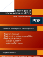 CDG - Reforma Política (2019). Elementos básicos de una propuesta