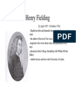 History of the Novel Henry Fielding