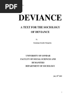 Sociology of Deviance PDF