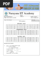 SR Iit Iz - l25 - Jee Advanced 2014 p2 Key Hints and Solutions