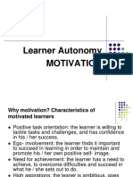 Learner Autonomy Motivation