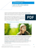 Cómo Detectar Qué Un Niño Sufre Maltrato PDF