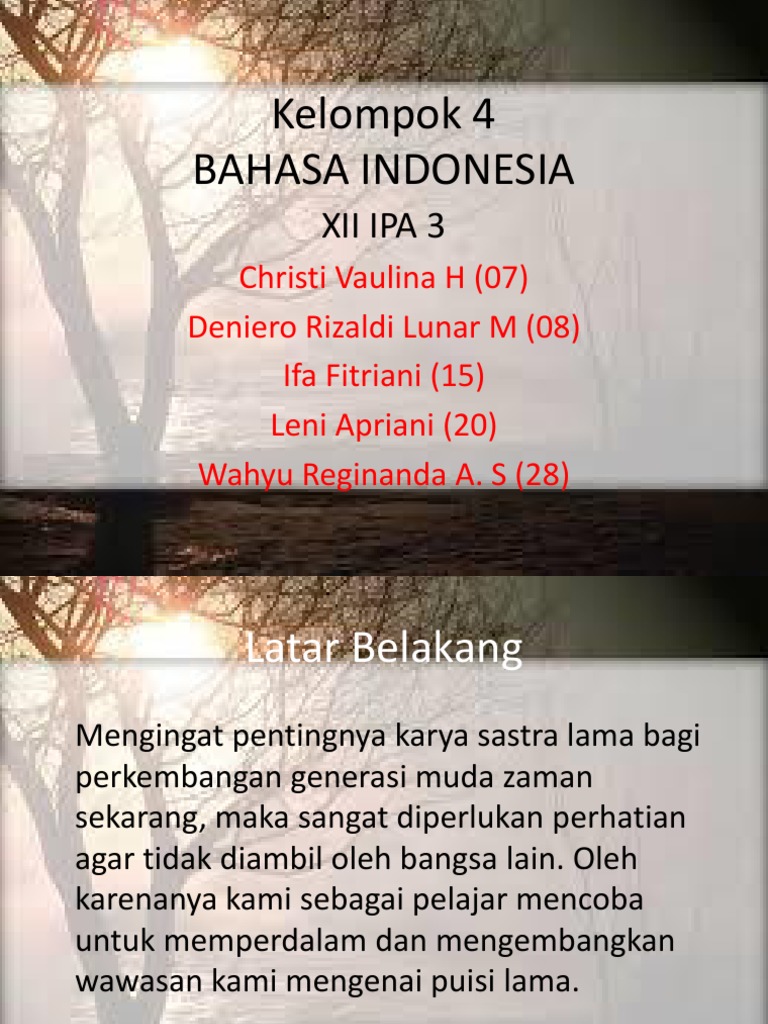 Kelompok 4 Bahasa Indonesia Xii Ipa 3