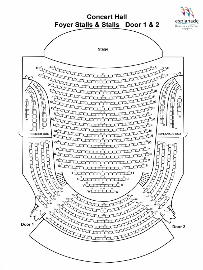 Esplanade Concert Hall Seating