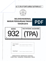 Soal TPA SNMPTN 2010 PDF