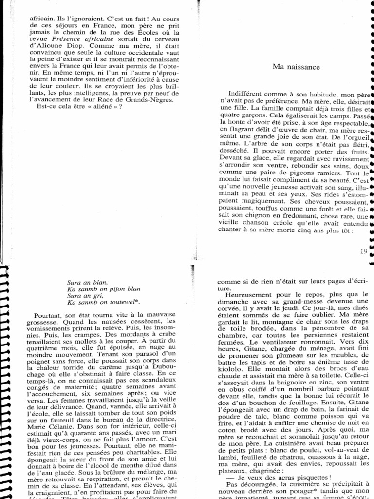 Maryse Conde Le Coeur A Rire Et A Pleurer