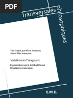 Alberto Araujo (éd.), Felipe_ Durand, Yves_ Sironneau, Jean-Pierre - Variations sur l’imaginaire _ L’épistémologie ouverte de Gilbert Durand - Orientations et innovations. (2015, Primento Digital Publishing)