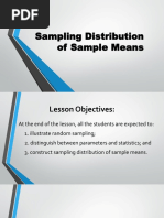 Sampling Distribution of Sample Means