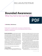 Bounded Awareness:: What You Fail To See Can Hurt You