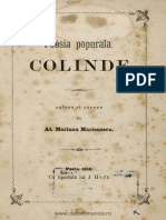 Poezia Populara Colindele PDF