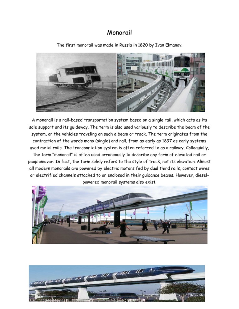 Monorail | PDF