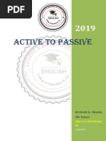 Active To Passive: Hussain K. Neama (Mr. Daniel)