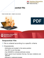 CSH2D3/ Sequential File: Team Dosen SBD Genap 2017/2018