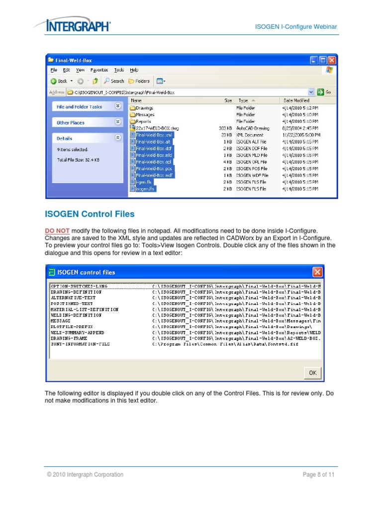 ISOGEN Control Files: DO NOT | PDF | Business | Computers