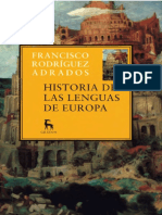 Rodriguez Adrados Francisco - Historia De Las Lenguas De Europa.pdf