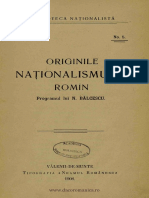 Balcescu - Originile Nationalismului Roman