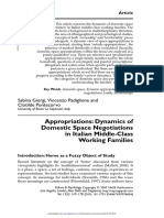 Appropriations: Dynamics of Domestic Space Negotiations in Italian Middle-Class Working Families