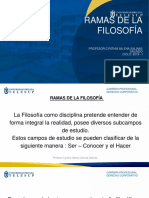 Ramas de La Filosofía