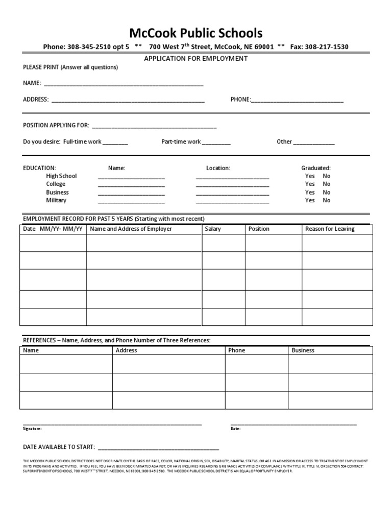 MPS Employment Application | PDF | Human Rights | Identity Politics