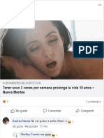 Sexo Prolonga La Vida